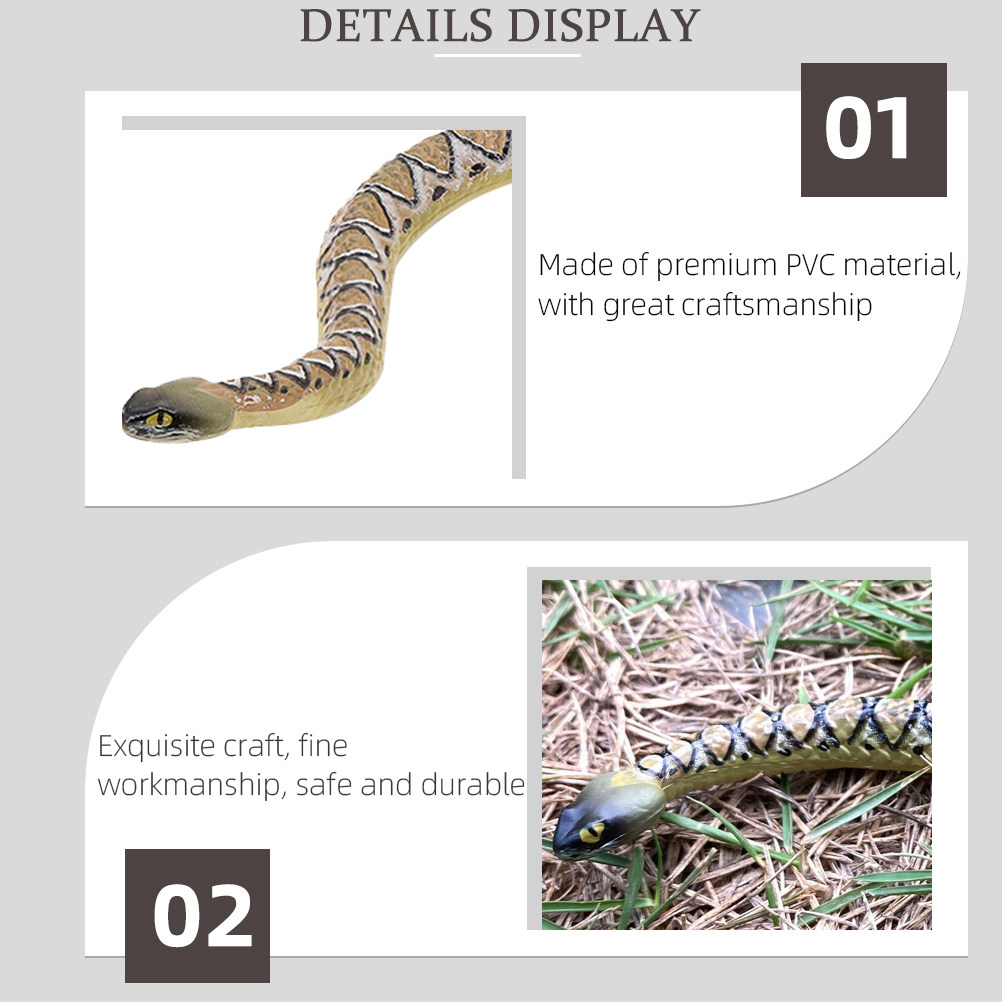 Prank Toys - Realistic PVC Snake Decoration for Home