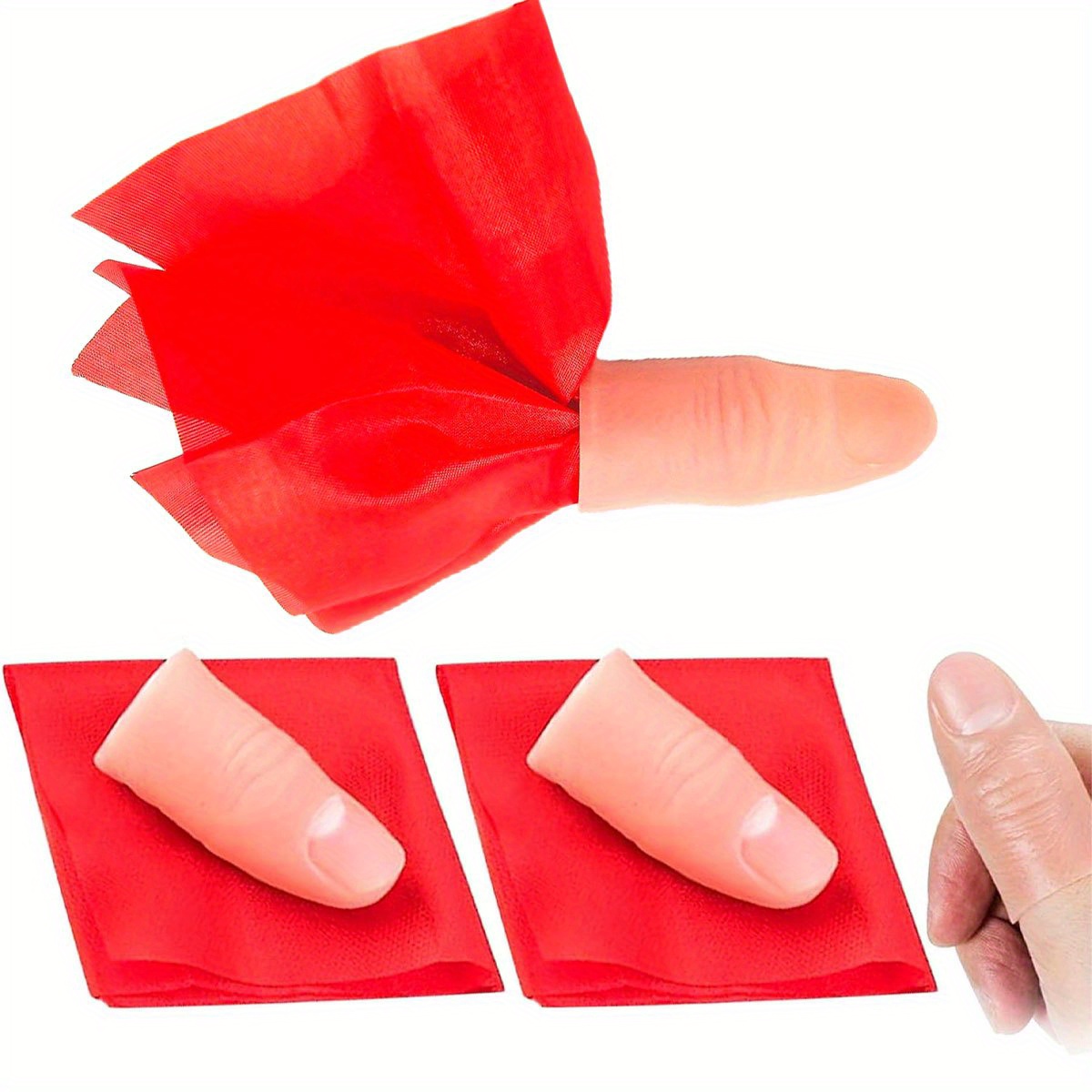 2 Sets Magic Thumb Tip Finger  - Thumb Tip Magic Trick Set review and price