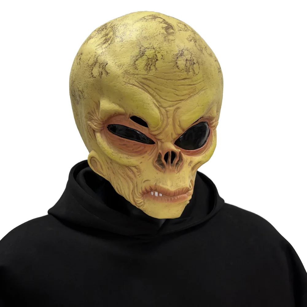 Funny Alien Skull Mask Cosplay - Latex Alien Mask Realistic review and price