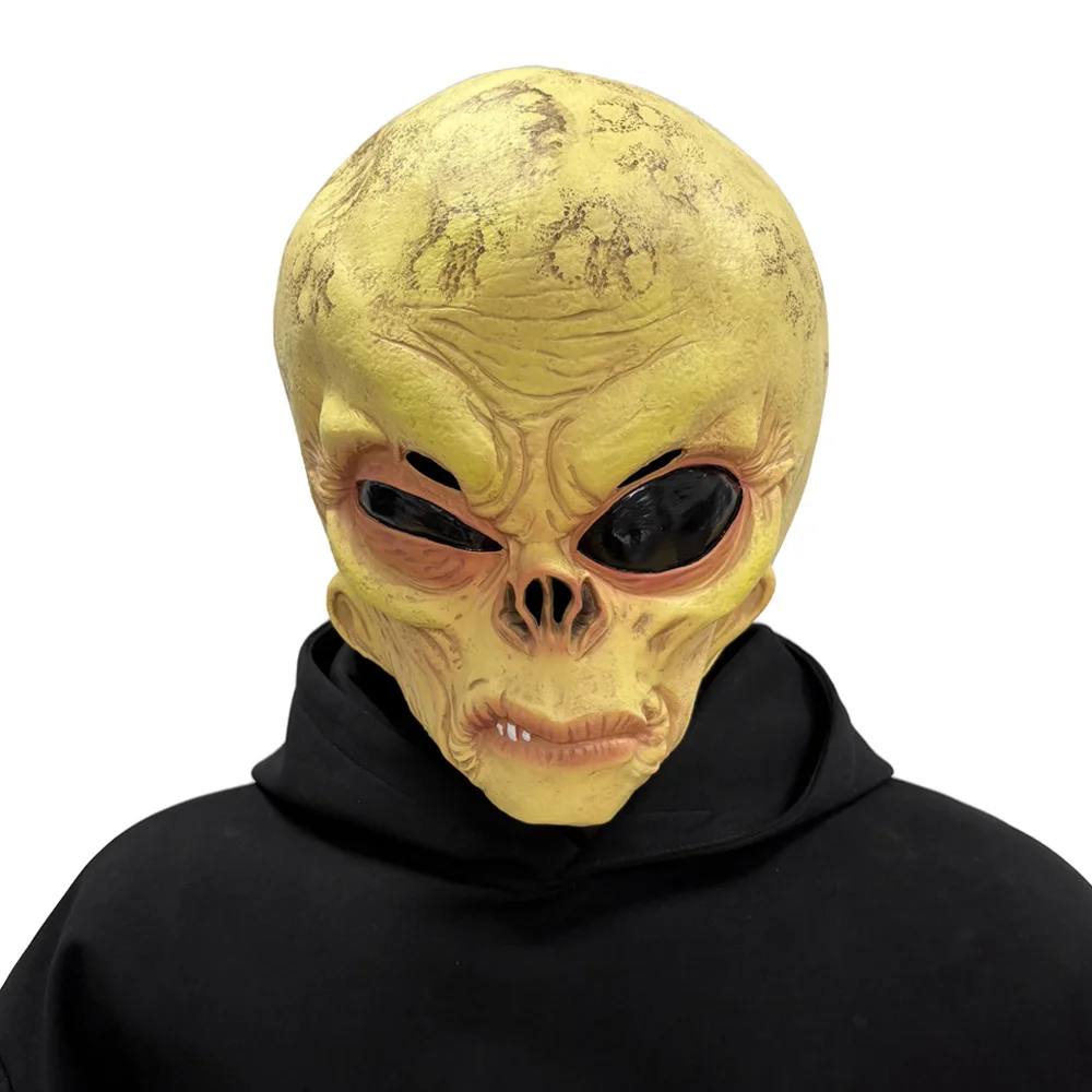 Funny Alien Skull Mask Cosplay - Latex Alien Mask Realistic review and price