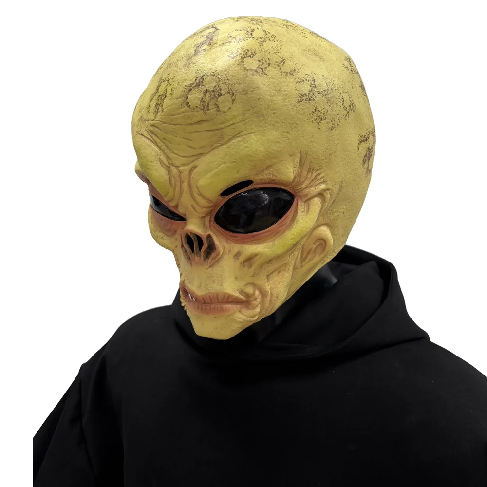 Funny Alien Skull Mask Cosplay - Latex Alien Mask Realistic review and price