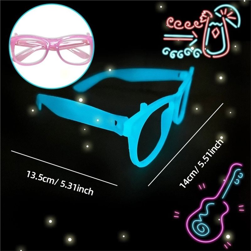 DTA4-20Pcs Glow-In-The-Dark Ne - Glow In The Dark Party Glasses review and price