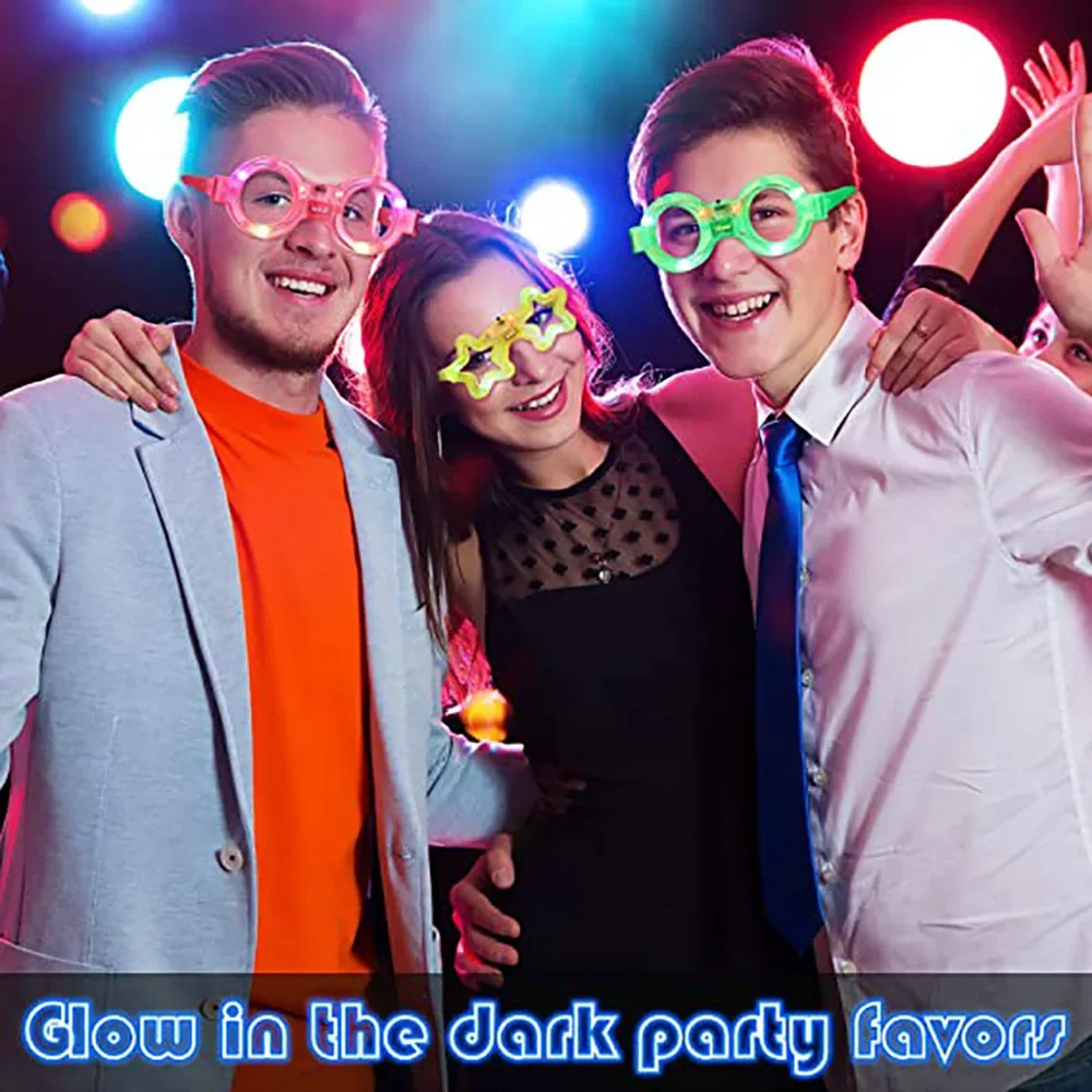 LED Glasse Neon Glow In The Da - Glow In The Dark Party Glasses review and price