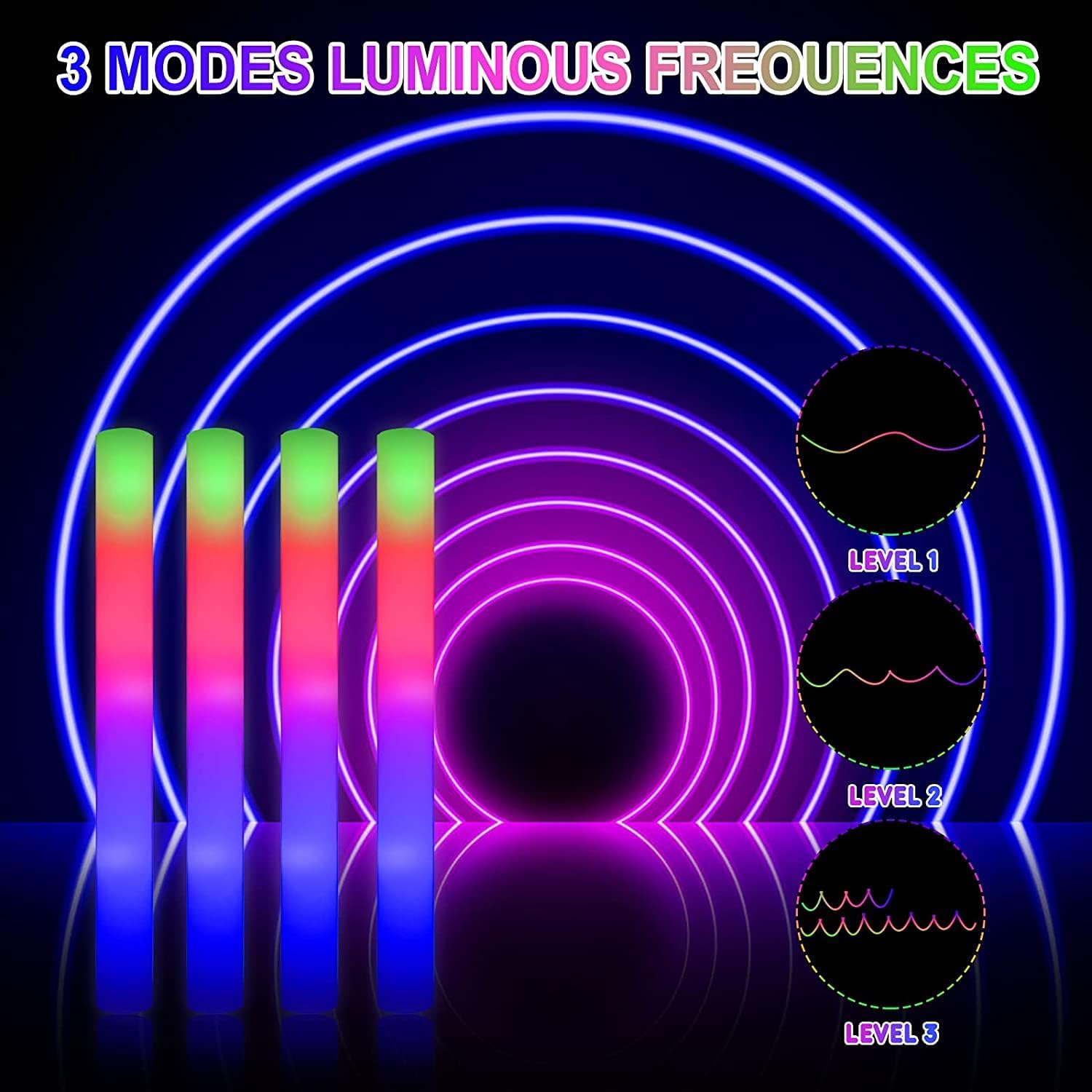 110Pcs LED Foam Sticks Cheer T - Flashing Led Foam Sticks Party review and price