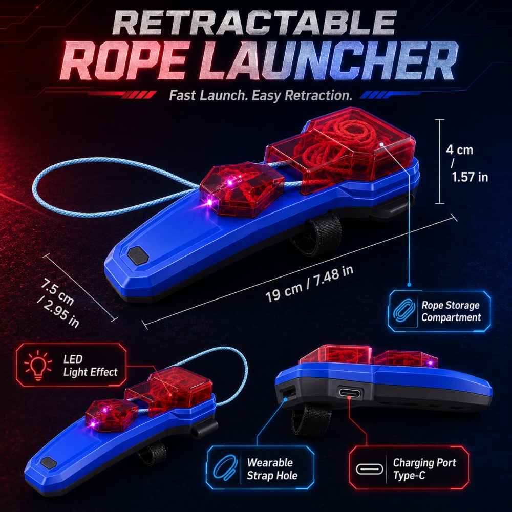 Rope Launcher Spider Web Shoot - Novelty Gifts review and price
