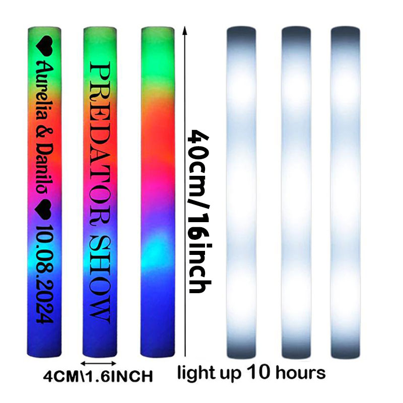 30 LED Luminous Foam Sticks Pe - Flashing Led Foam Sticks Party review and price