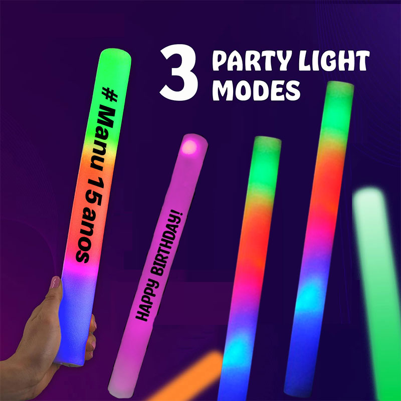30 LED Luminous Foam Sticks Pe - Flashing Led Foam Sticks Party review and price
