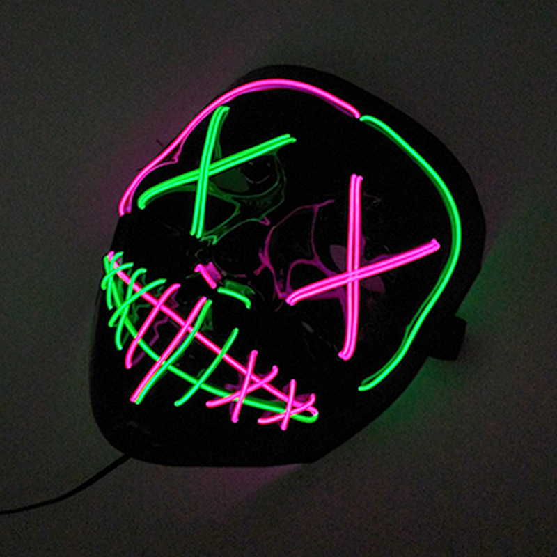 Wireless Fluoresce Mixed Color - Led Purge Mask Halloween review and price