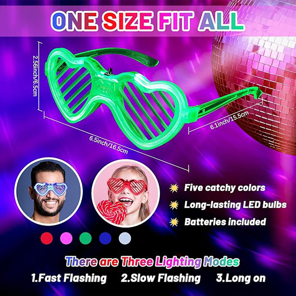 5/10/15/20/30 Pcs Led Neon Par - Glow In The Dark Party Glasses review and price