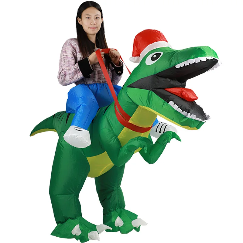 Tyrannosaurus Rex Christmas In - Inflatable Dinosaur Costume Adult review and price
